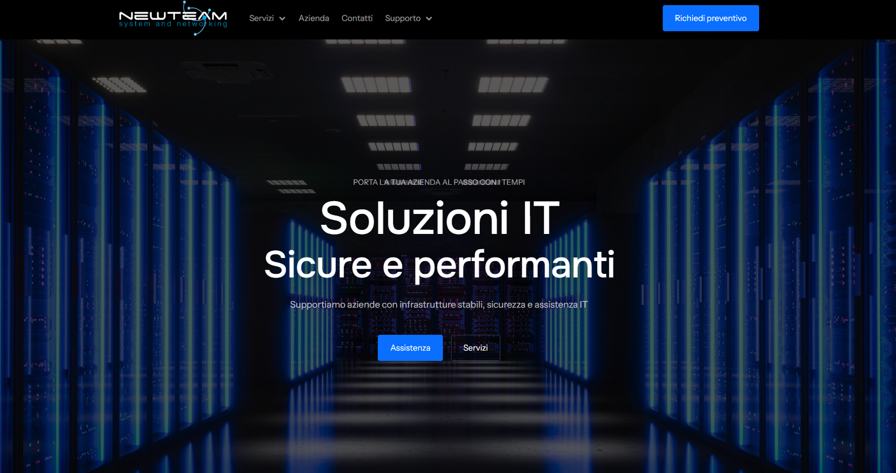 Sito sistemisti IT schermata 1