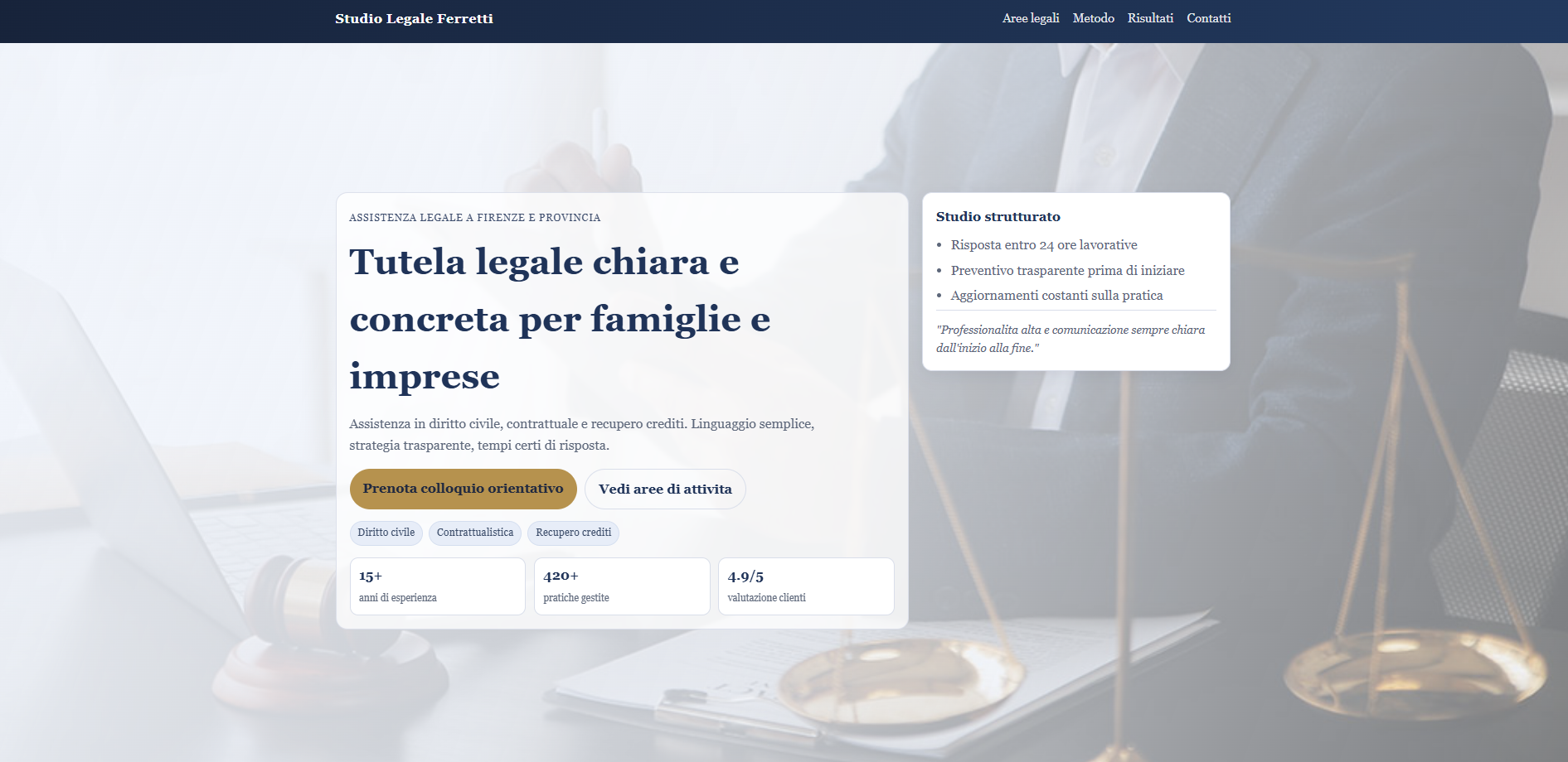 Studio Legale Ferretti schermata 1